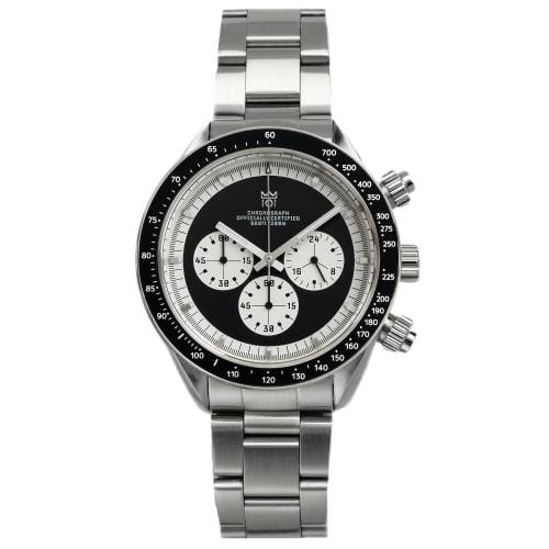 

HYAKUICHI 101 No.13 Classic Chronograph No Date Center Chronograph Black Panda