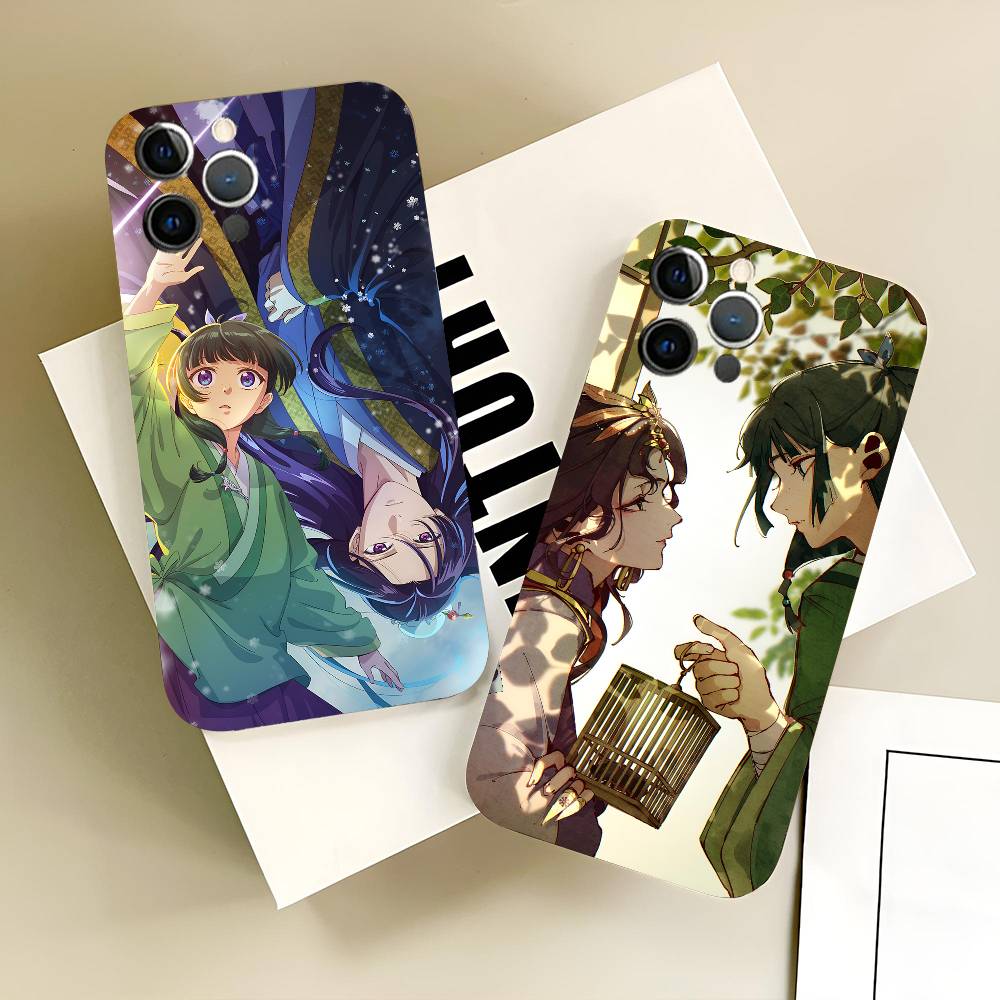 The Apothecary Diaries Anime Phone Case Black Silicone Soft Shell For IPhone 17 16 15 14 13 12 11 Air Pro Max Plus Hot Sale