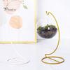 Moderner Minimalistischer Ständer Ornamenthalter für Glaskugeln Spiraldesign mit Stabiler Eisenbasis Gestell Luftpflanzen Terrarium Hexenkugel Hochzeit Zuhause