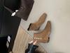 2025 Autumn and Winter New Button Lazy Retro Low Heel with Martin Boots Suede Square Head Suede Short Boots