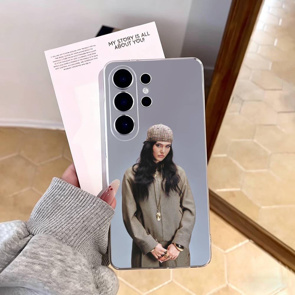 Smoky-voiced singer Sienna Spiro Phone Case For Samsung S25,S24,S21,S22,S23,S30,Ultra,S20,Plus,Fe,Note,10,9,5G Transparent Cover Samsung S305G