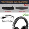 SOULWIT Headband Cover for Audio Technica ATH MSR7GM Protective Case Compatible with Protein Leather Replacement Headphone Cover Repair Head Strap