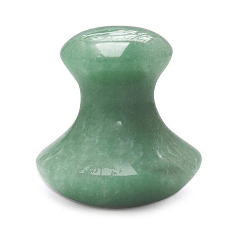 1X Natural Aventurine Jade Stone Guasha Massage Tool Acupuncture Spa Massager