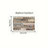 Wood-Grain Style American Retro Rug, Soft  Non-Slip, Dirt-Proof Home Decor, For Kitchens, Corridors, And Laundry Rooms.