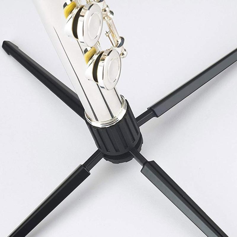 Flute Holder Foldable 4-Leg Stand Clarinet Rest Rack Base Lightweight&Compact