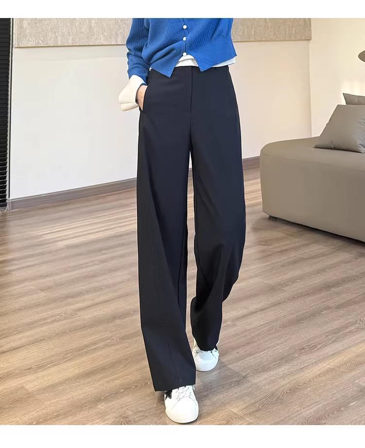 

LZ24 Anti-Wrinkle Straight-Leg Casual Pants - Spring Sorona, Floor-Length, Slightly Curved for Commuting S