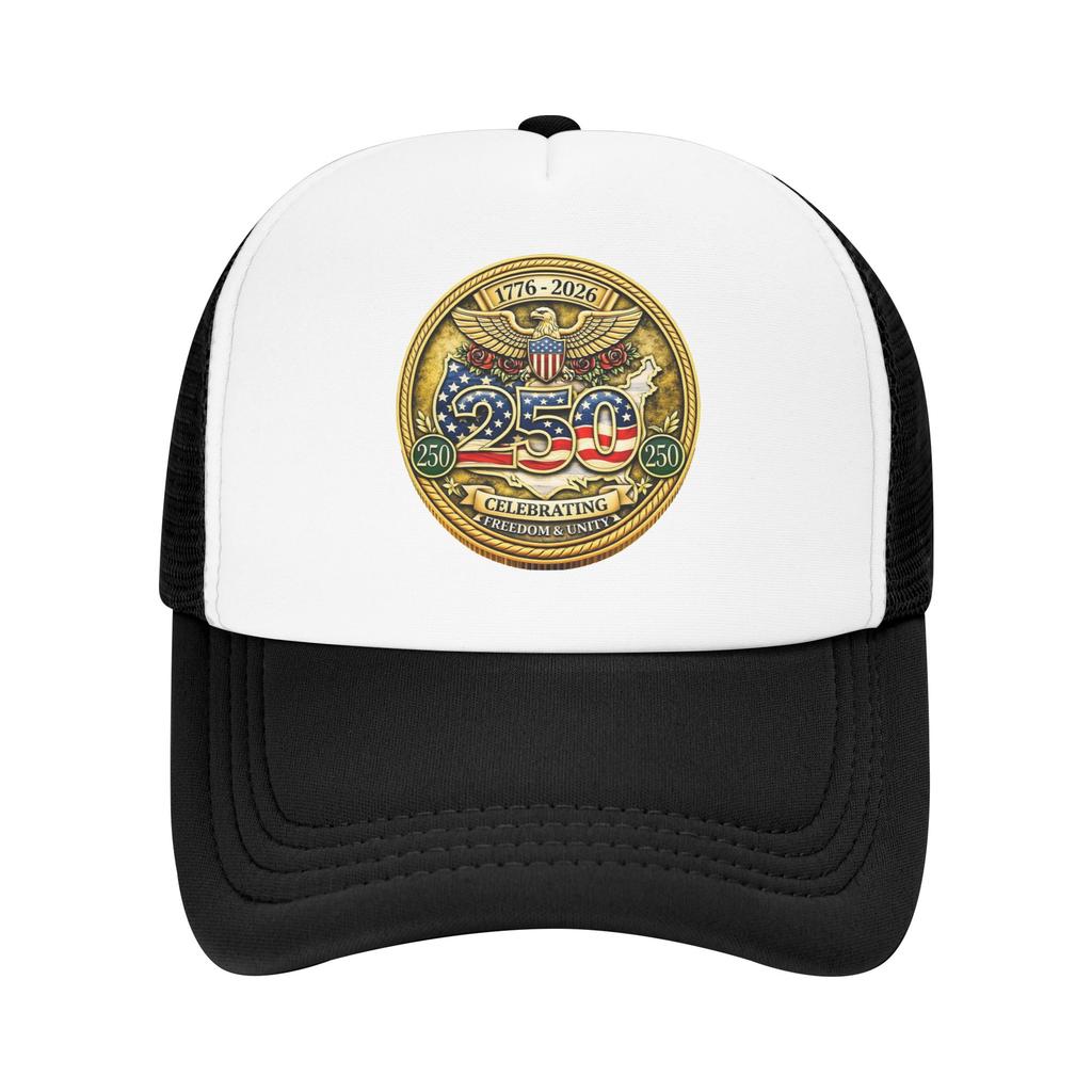 Casual America  Year Anniversary  Golf Cap Unisex Women Trucker Hat  Formal Golf Adjustable Fit Sun Caps
