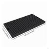 Stainless Steel Drop Tray Drainage Holes Bar Finger Grips Silver 30CM