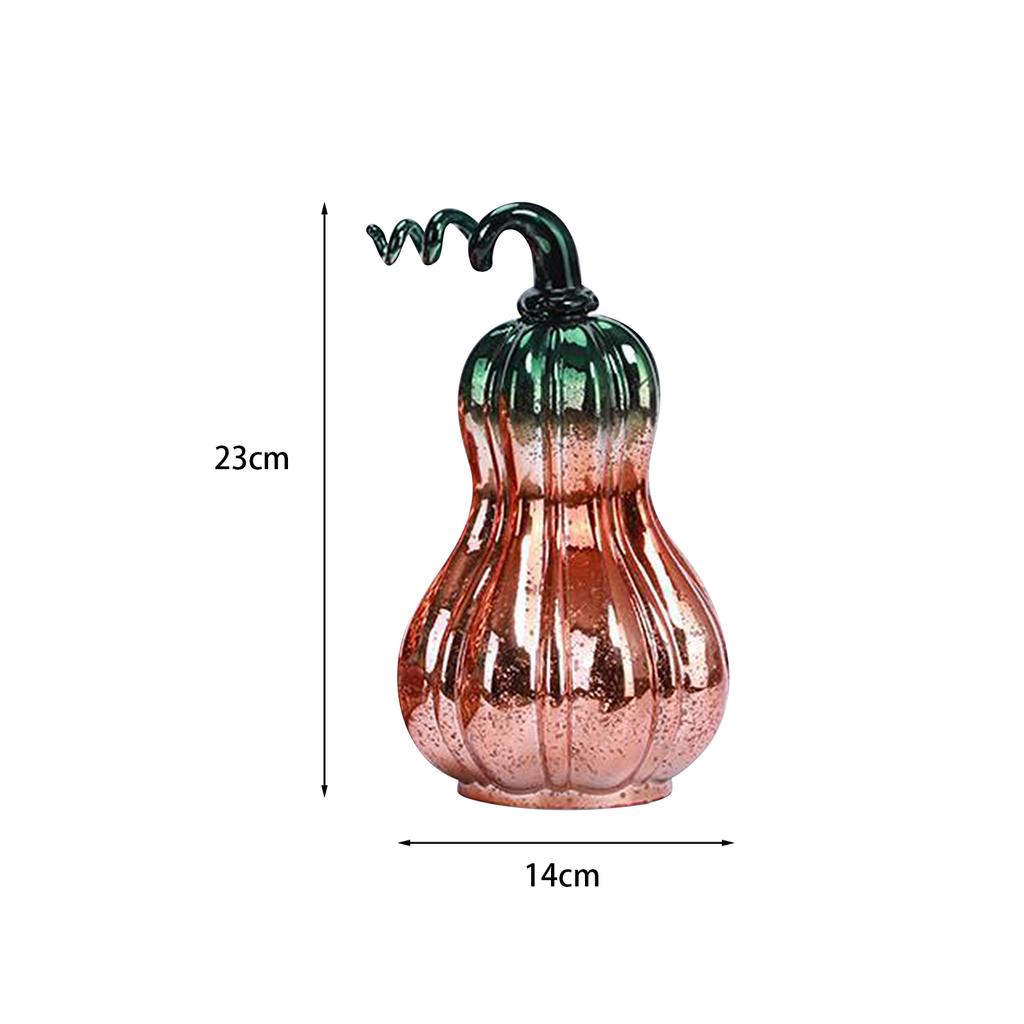 Glass Halloween Pumpkin Lamp Light Decoration Lantern LED Pumpkin Battery Operated for Halloween Party Gift Light Up Home Decor