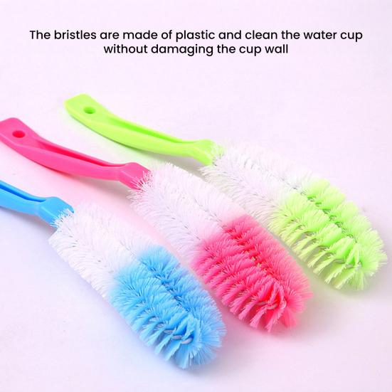2/3/4Pcs Long Handle Brush Soft Bristles Long Handle Hanging Holes Design Cup Cleaning Scrubber Kitchen Cleaning Tool