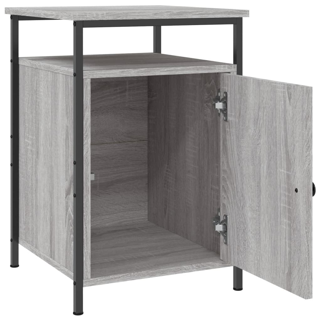 Nightstands (2 pcs) Grey Sonoma 40 x 42 x 60 cm Particleboard