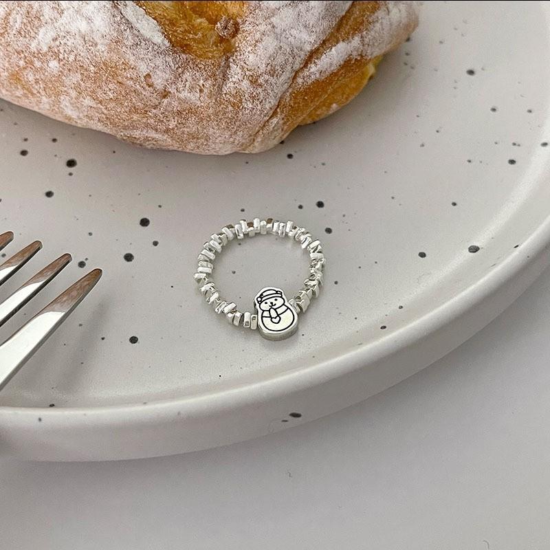 Exquisite Heart Ring For Women Adjustable Open Design Trendy Korean Style Fashion Jewelry