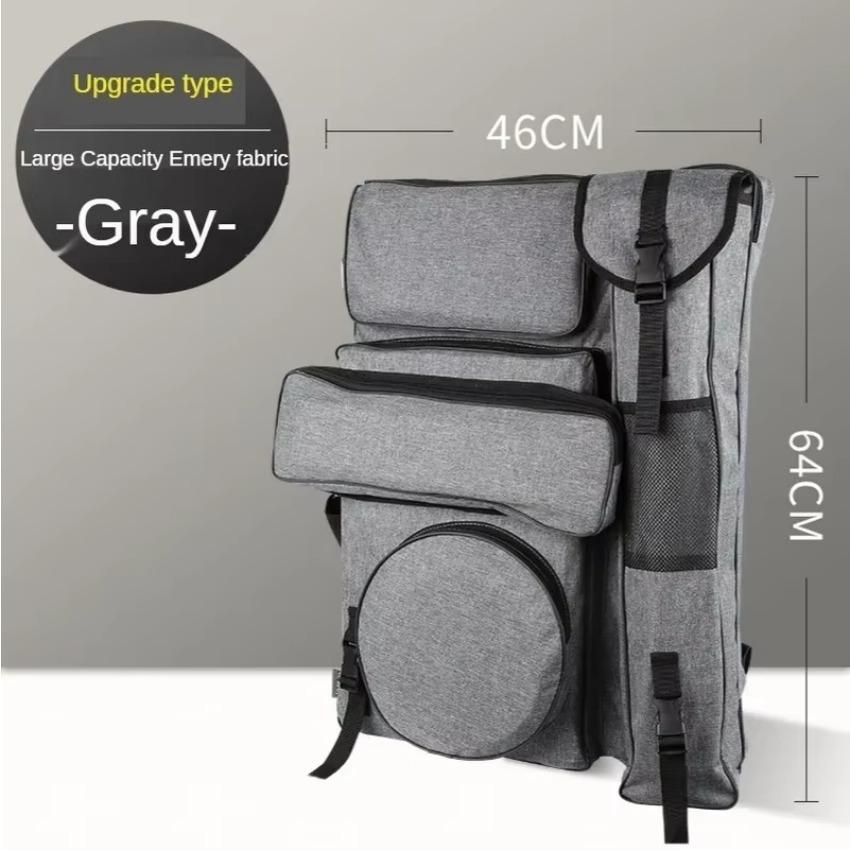 

1 шт. Сумка для рисования 4k Водонепроницаемая Большая вместимость Утолщенные сумки для переноски Дом Многофункциональные рюкзаки для хранения инструментов темно серый
