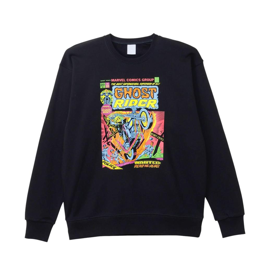 Small Planet Marvel Sweatshirt Ghost RiderComic XL Size Black