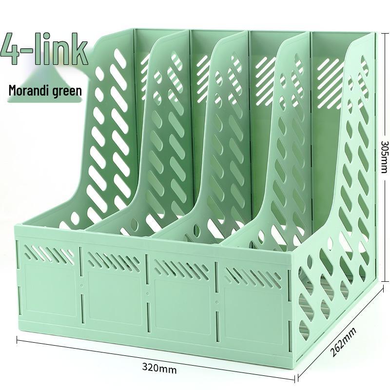 Desktop File Organizer Set: Thickened Rack & Storage Box for Office Supplies