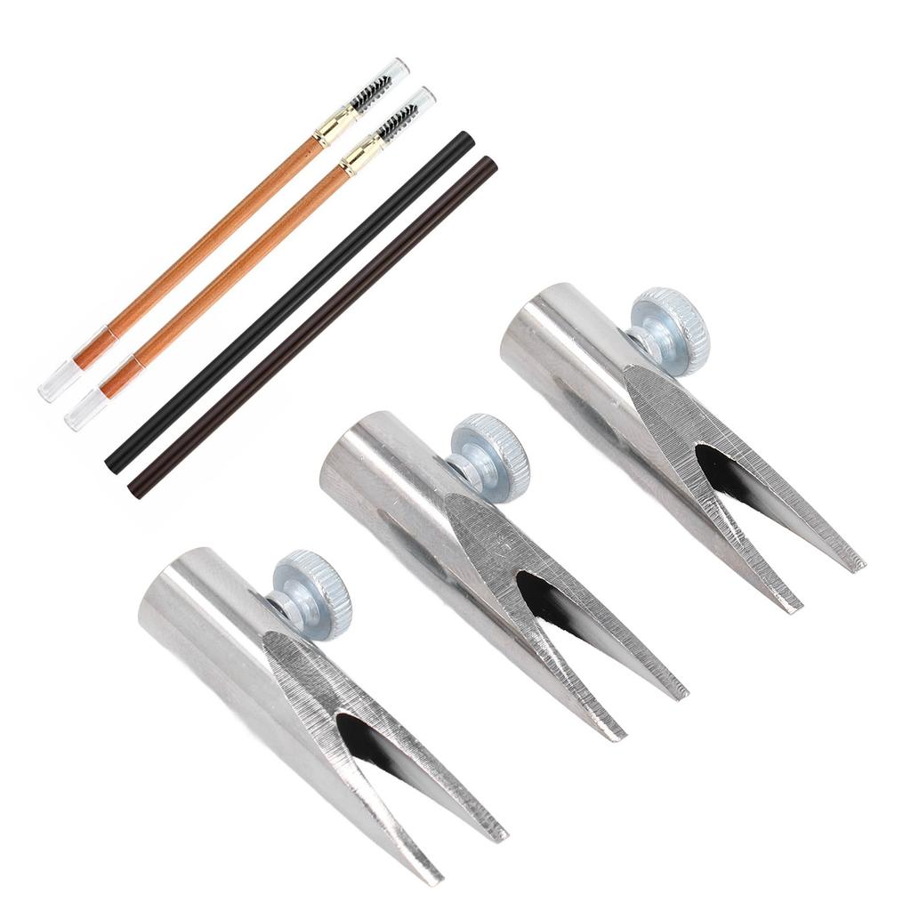 Eyebrow ening Tool Metal U Shaped Slot Eyebrow Pencil ening Tool Aluminium Alloy eners for Beginners Professional