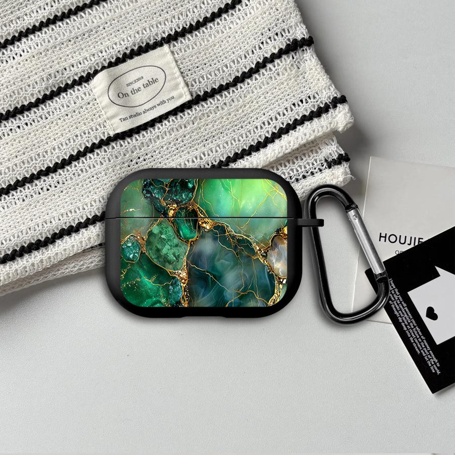 Earphone Cases Cover Case For Airpods Pro 2 4 1 Pro3 3 Pro2 Green Marble