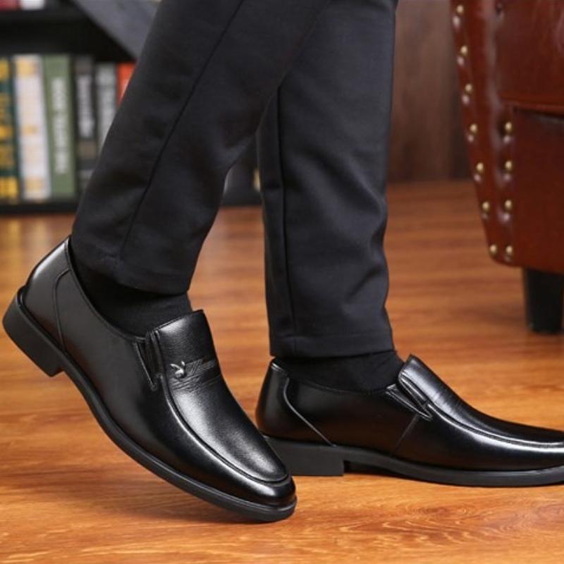 Luxury Men's Formal Leather Shoes Fashion Designer Business Casual Shoes Comfortable Breathable Slip-On Loafers Plus Size 38-45