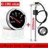 52MM Water Level Gauge with Water Level Sensor 100MM 125MM 150MM 200MM 300MM 400MM 0-190ohm Water Liquid Tank Level Indicator