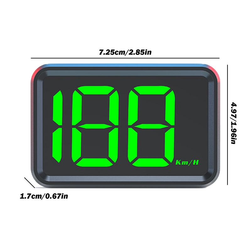 Car Heads Up Display Proiettore elettronico HUD Tachimetro per auto Schermo LED da 3,2 pollici Mini tachimetro digitale Accessori per auto Auto