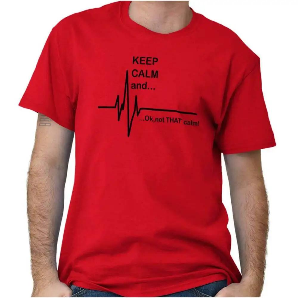 

Keep Calm Funny Doctor Nurse Heartbeat Medic TShirt 100 Cotton ONeck Summer Short Sleeve Casual Unisex Tshirt Size S3XL S