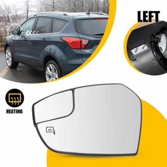 

Зеркальное стекло бокового зеркала с подогревом, электрическое, со стороны водителя, для Ford Escape S SE 2017-