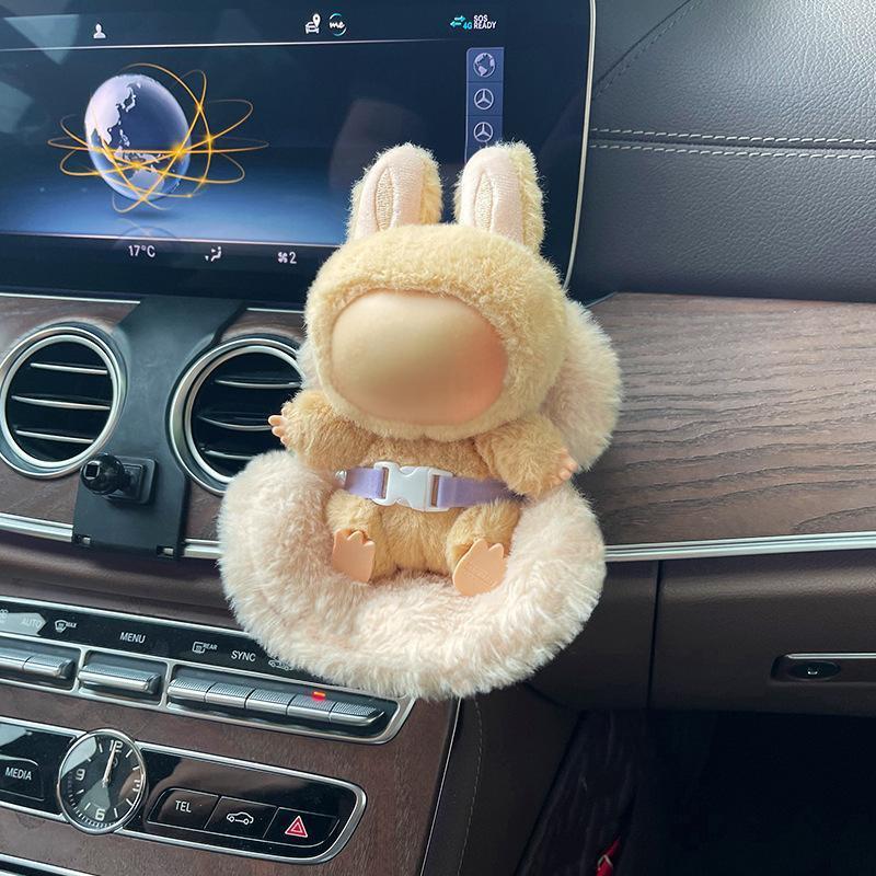 Doll Car Seat For 15/17Cm Dolls With Air Vent Clip And Desktop Stand Cute And Functional Car Ornament For Blind Box Doll Fans