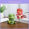 Charming High-quality Dinosaur Pencil Holder Green And Red Desk Decor For Kids