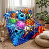 Sports Ball Explosion Theme blanket Lightweight Warm Flannel Blanket Decorative Throw Blanket for Home Decoration