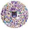 50 Owl Graffiti Stickers, Cute Stationery Stickers, Water Cup, Computer, Skateboard, Waterproof Decorative Stickers