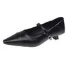 Fashion Sexy Pointed Toe Women Shoes Shallow Mid Heels Pumps 2025 Spring Fashion Official Shoes New Brand Dress Designer Chaussures Lady
