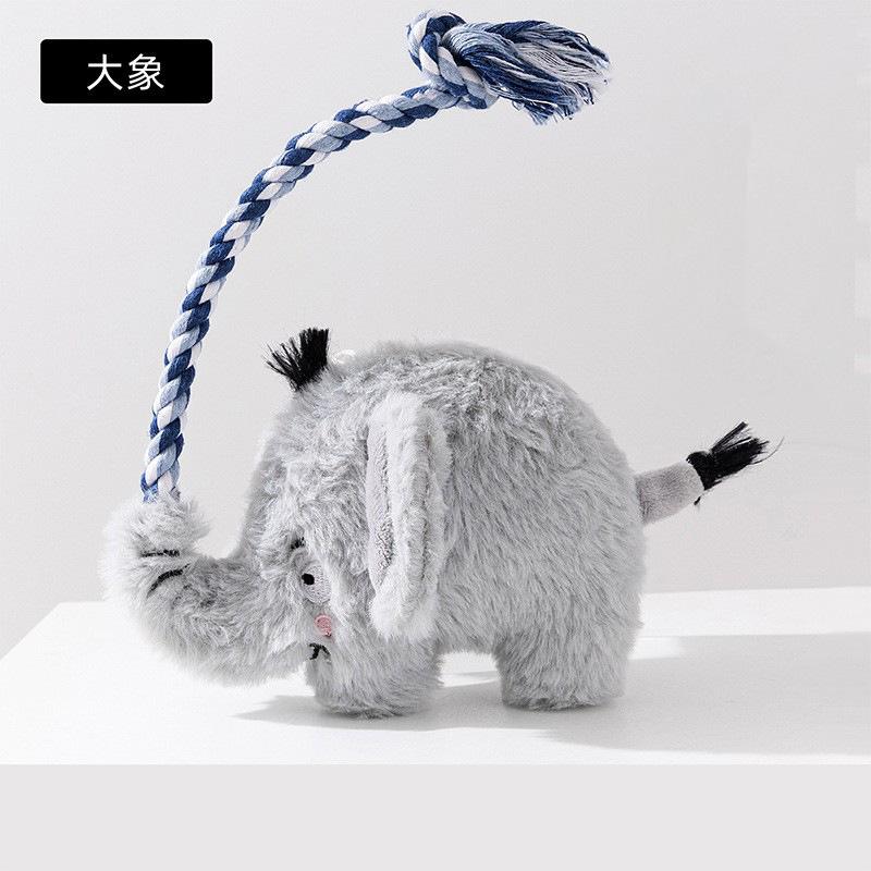 Dog Toys Shoes Pet Cotton Rope Slippers Sound Making Toys Teeth Cleaning Built-in BB Airbag Round Ball Bell Various