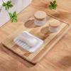 2Pcs Self Draining Soap Dish Holder Silicone Non-slip Soap Container Solid Color Creative Soap Saver Tray Household