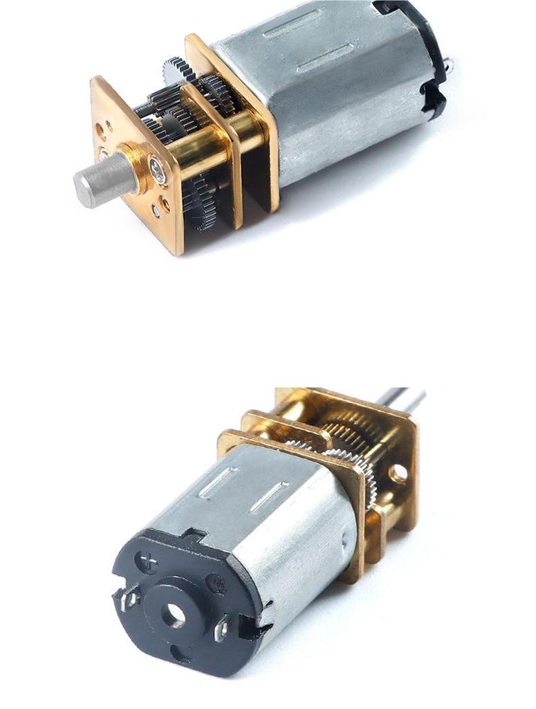 GA12-N20 Micro Metal Gear Reduction Motor, DC 3V/6V, 15/72RPM