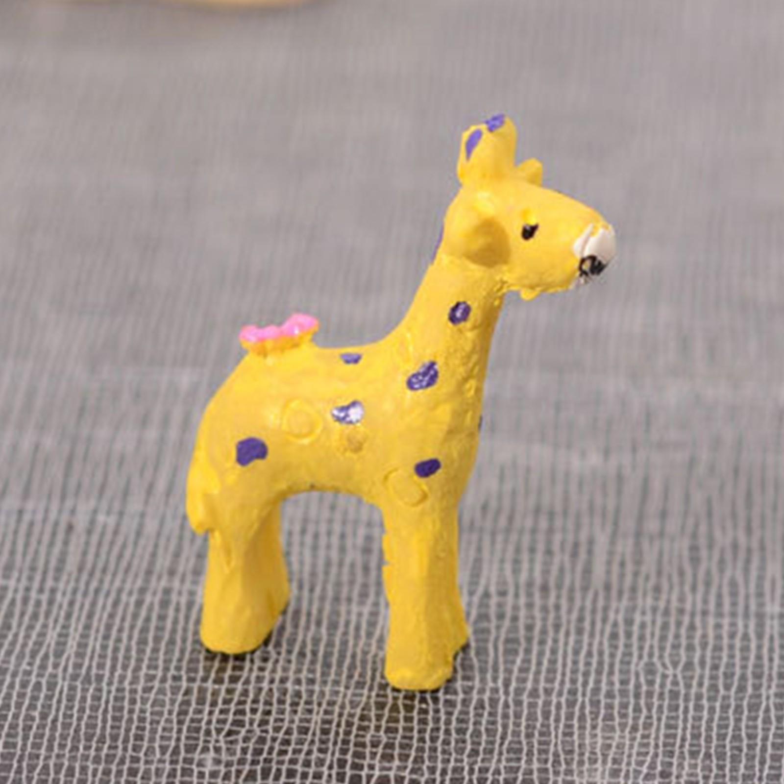 

(Оставьте следы)Фигурки животных Мини-сад Миниатюрный террариум Изделия из смолы для волшебного сада Украшения для дома Аксессуары