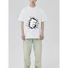 Black T Shirt with Fist Breakthrough Graphic Design for Casual Wear