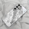 High-end cloud pattern silver-plated Phone Case for Samsung Galaxy S26 S25 S24 S23 S22 S20 FE Ultra Plus anti-drop Cover