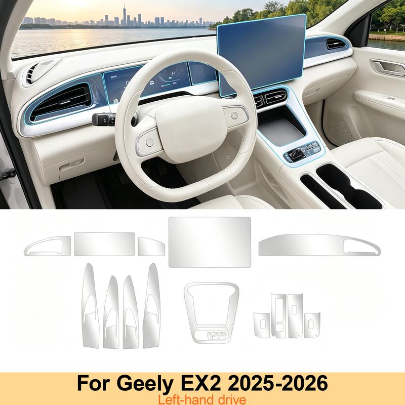 Interior Transparent TPU Protective Film For Geely EX2 2025-2026 Center Screen Console PPF GPS Navigation Protective Film