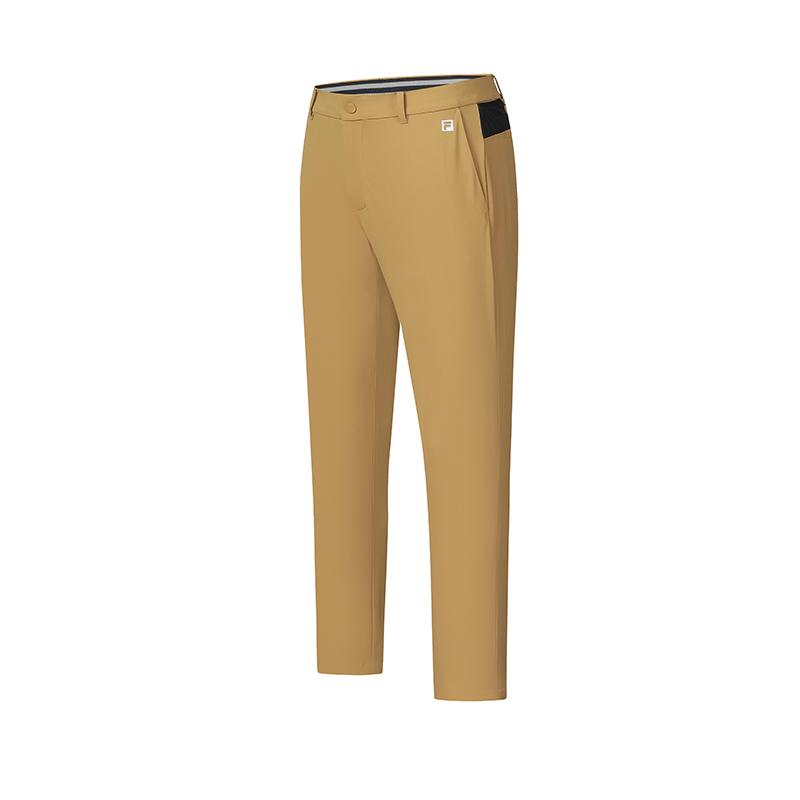 Fila Casual Pants Men's Yellow Tree Brown Moderate Straight Fit Pants A11M435805FBN