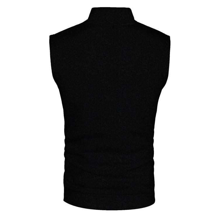 Men's Autumn/Winter Slim Fit Hooded Zipper Fleece Vest