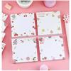 4 Pack Cute Sticky Notes Kawaii Sticky Notes Memo Pad 3.1x3.1 Inches Self-Stick Note Pads Colorful Fruit Sticky Note Pads for Girls DIY Office Home