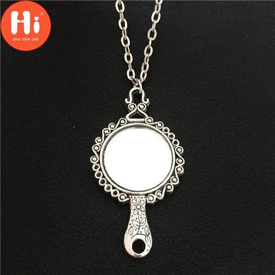 Hi Stylish Κομψό Κολιέ Magic Mirror για Γυναικείο Κρεμαστό με μοτίβο Vines 70cm Long Chain Πολυτελή κολιέ δώρου