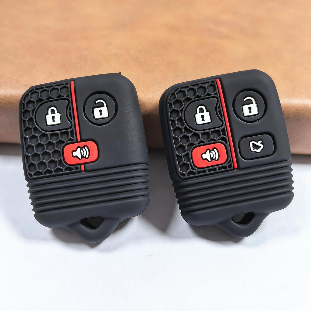 Ford Mondeo/Transit Honeycomb Key Cover Silicone Case - Compatible with Old Wing, Tiger, Explorer, and F650 Pickup.