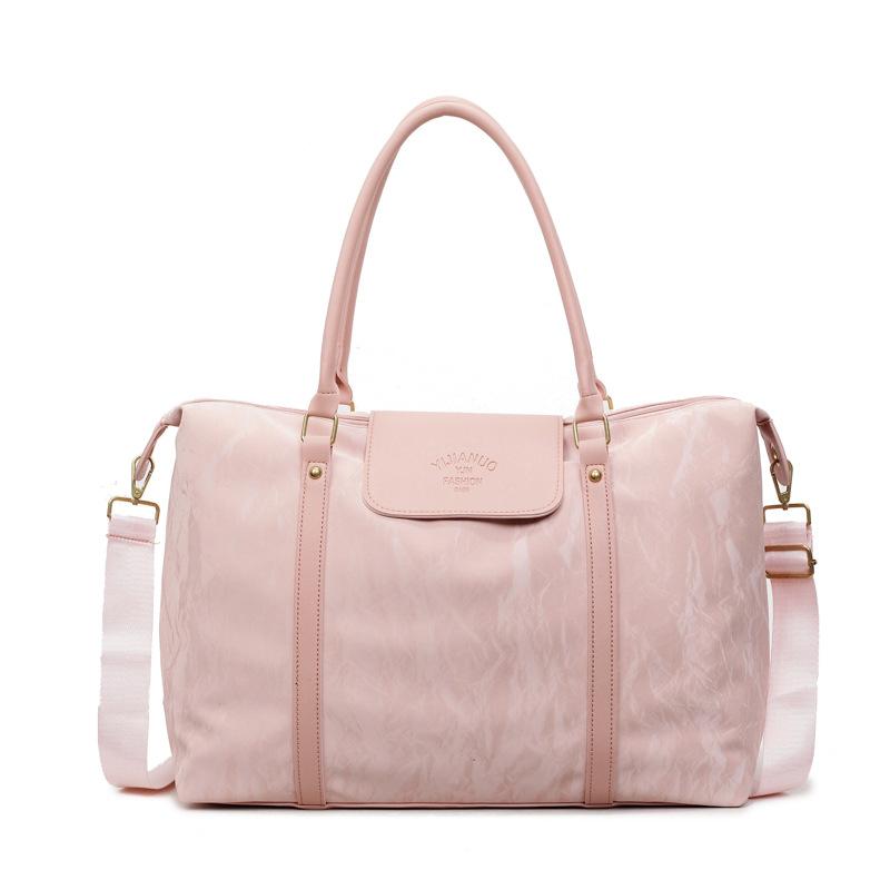 Large capacity portable short travel bag luggage bag women's fashion light handbag swimming business trip fitness storage bag