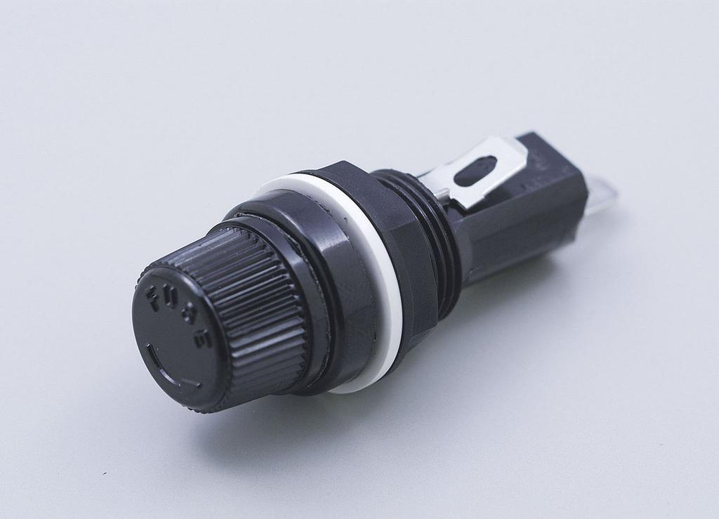 ELPA FH-P30H Fuse Holder, Power Supply Wiring, 250V/15A or less, 1.2 inches (30 mm),