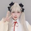 Lolita Headgear Hard Girl Cool Punk Style Love Handmade Bow Hairpin Black Sweet Love Lolita Hair Accessories