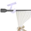 Curtain Rod Aluminum Alloy Thickened Single Bracket Top Mounting Bracket Roman Rod Top Assembly Hook Support Base