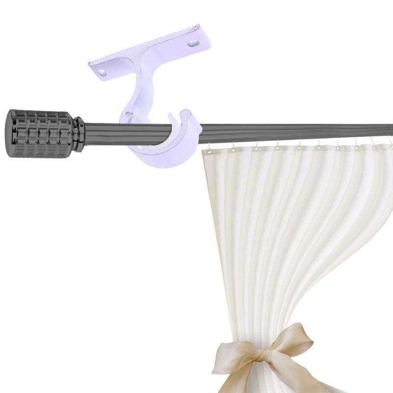 Curtain Rod Aluminum Alloy Thickened Single Bracket Top Mounting Bracket Roman Rod Top Assembly Hook Support Base