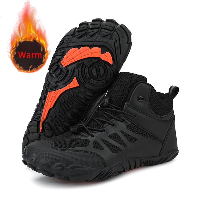 Nye vinterstøvler for menn Kvinner Snø Barfot Fritidssko Utendørs arbeidssko Dame Varm pels Herre Ankelsko Snøstøvler til menn