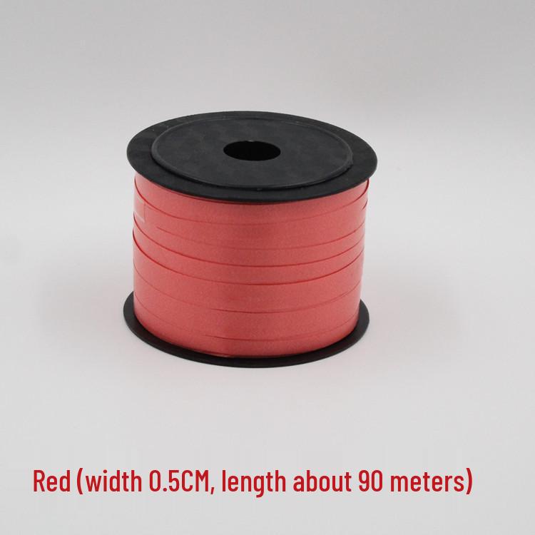 Hochzeitsballonband & Bindeset: 90m Kräuselband mit Plastikbindern